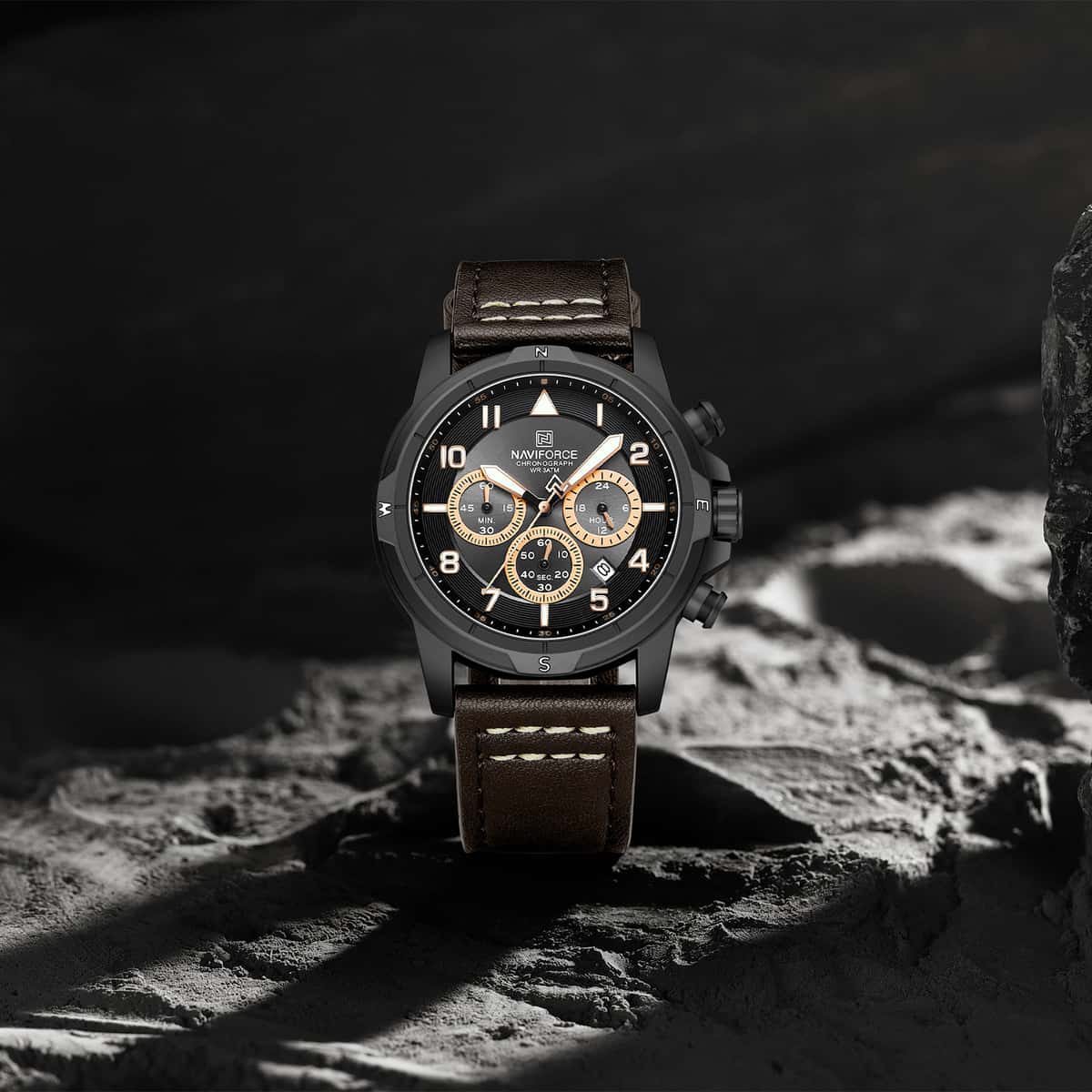 Naviforce 8077 L - Black Coffee