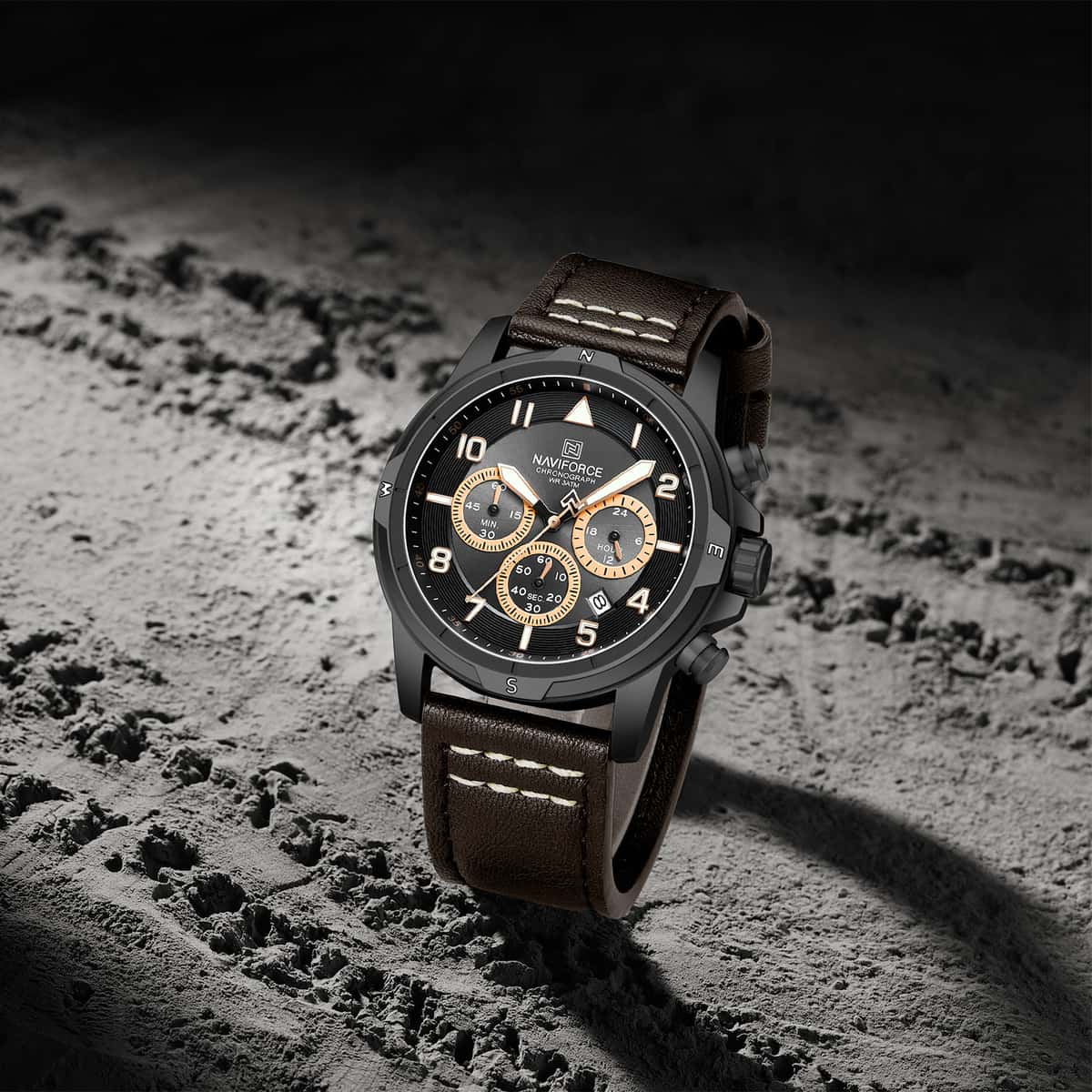 Naviforce 8077 L - Black Coffee