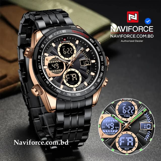 Naviforce 9197 CH - Black
