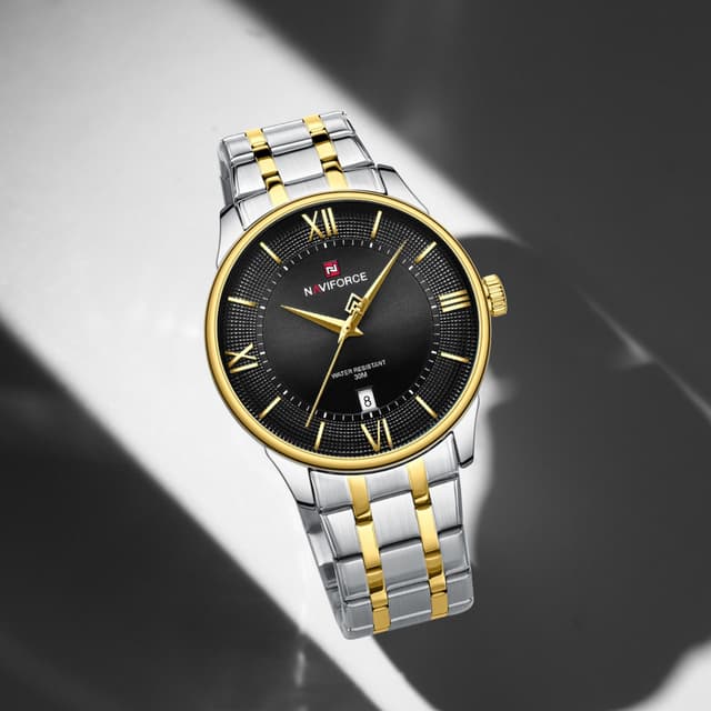 Naviforce 9272 CH - Silver Gold Black