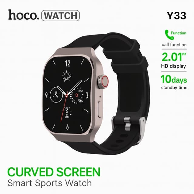 Hoco Y33 Smart Watch - Black