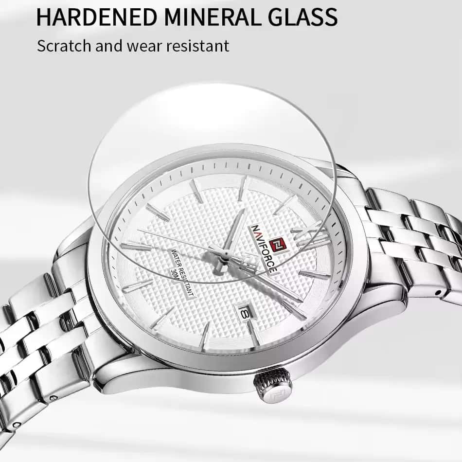 Naviforce 9255 For Men - Silver