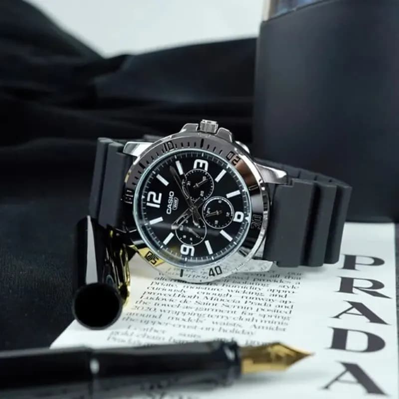 Casio Chronograph Black Dial Resin Men’s Watch- MTP-VD300-1BUDF (4)_66cc694daf9cd