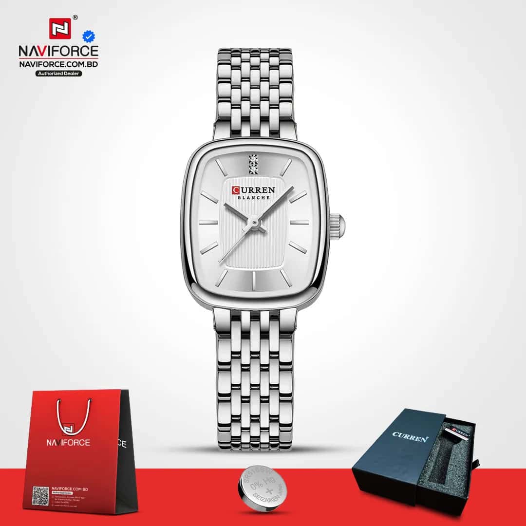 Curren-9093-For-Women—Silver