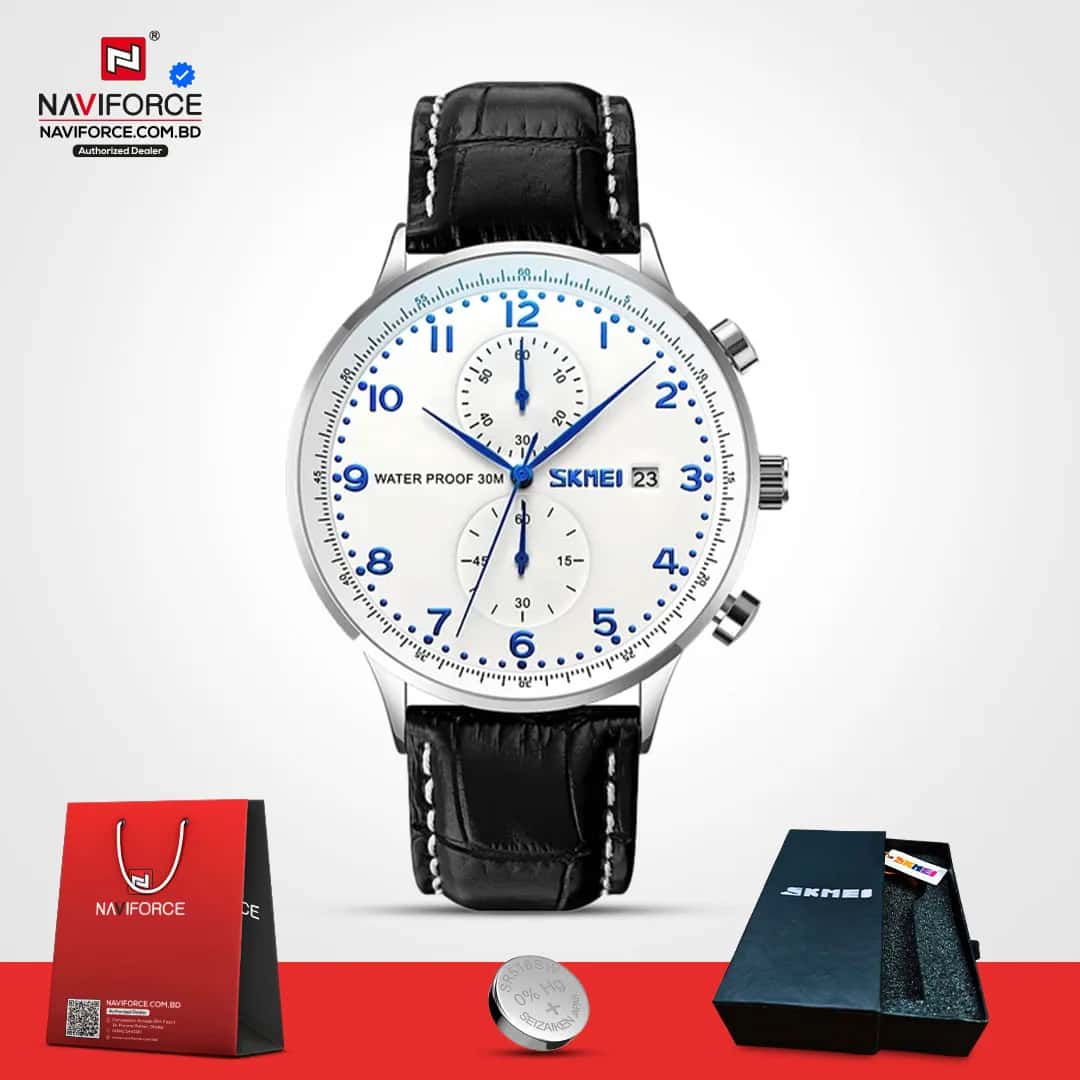 Skmei-9301-L-–-Black-White-Blue