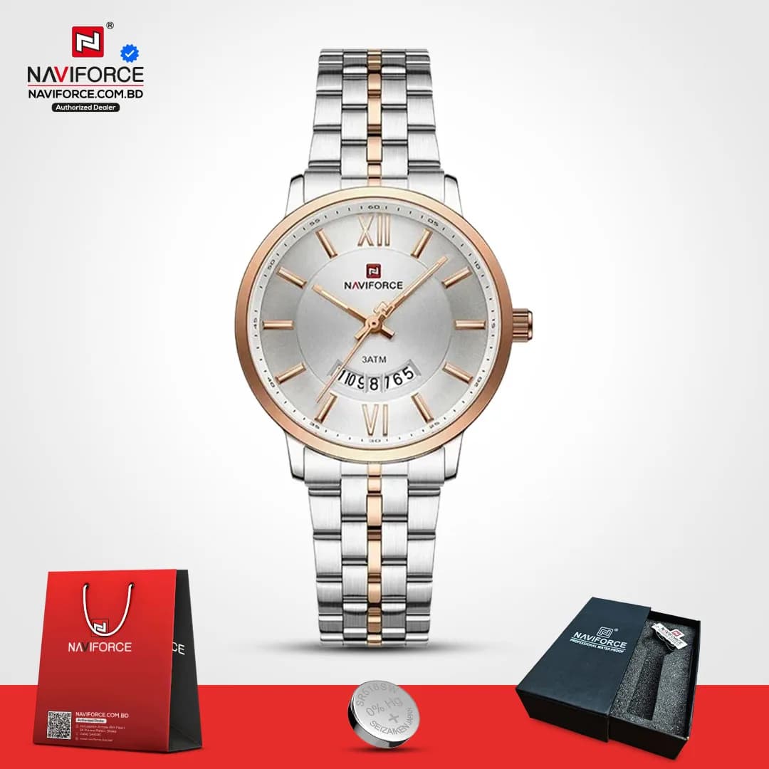 Naviforce-9238-–-Silver-Rose-For-Women