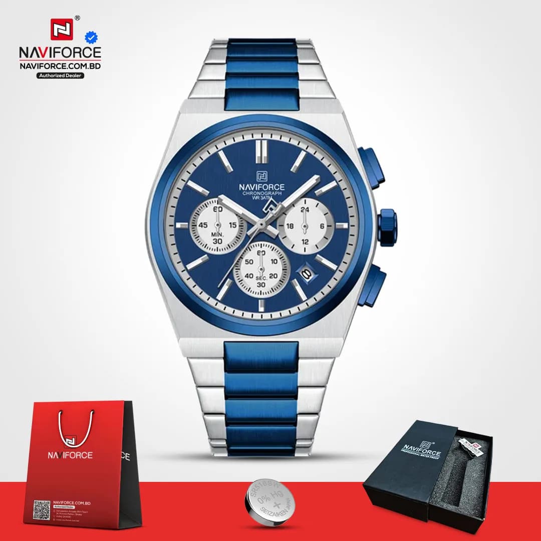 Naviforce-8048-CH-–-Sliver-Blue-For-Men