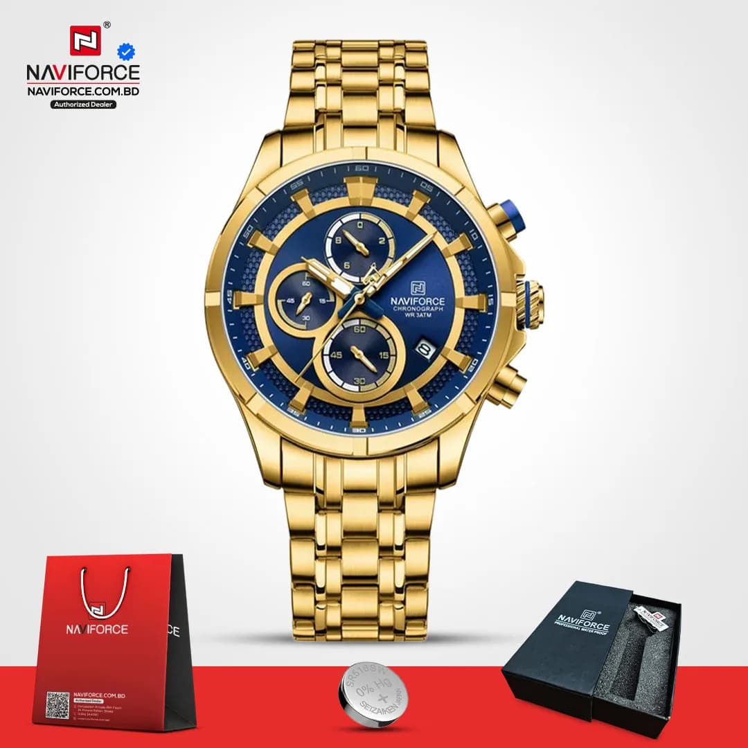 Naviforce-8046-CH-–-Gold-Blue-For-Man
