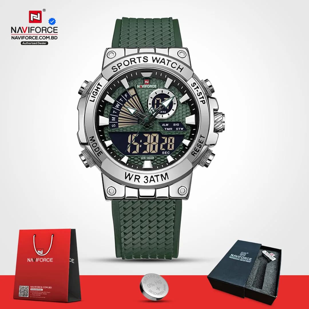 Naviforce-9219-Dual-Strap-–-Green