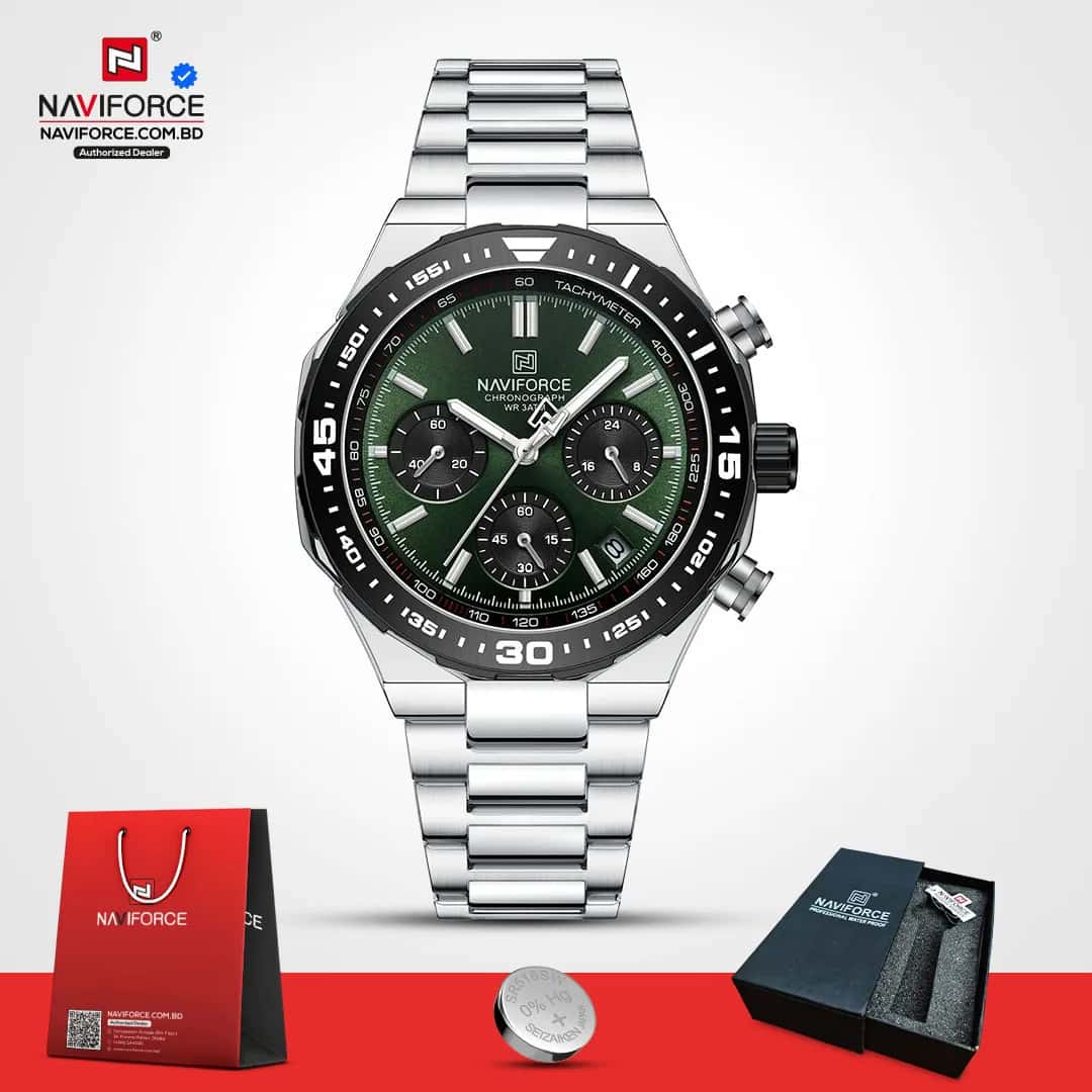 Naviforce-8049-–-Sliver-Green-For-Man