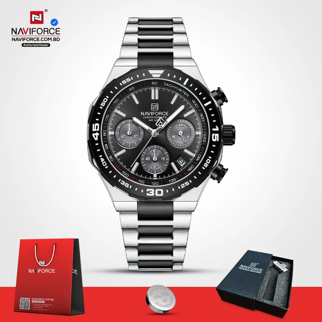 Naviforce-8049-–-Sliver-Black-For-Man