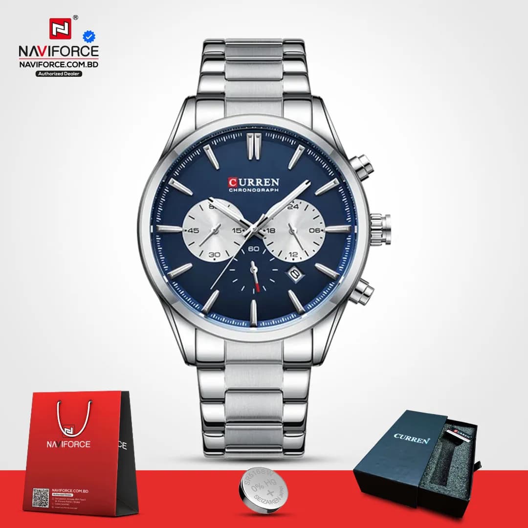 Curren-8446-CH-–-Sliver-Blue