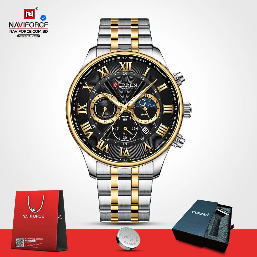 Curren-8427-–-Sliver-Gold