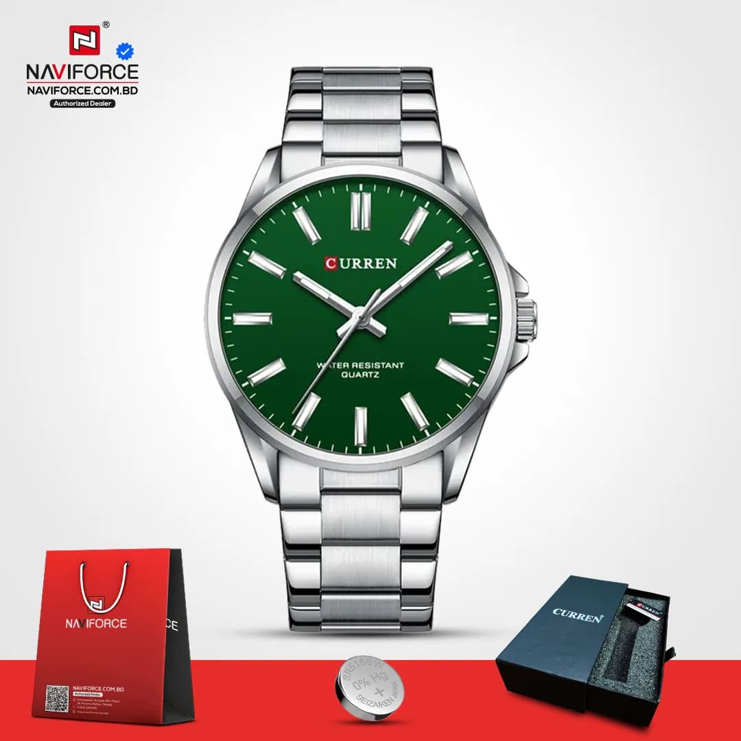 Curren-9090-–-Silver-Green