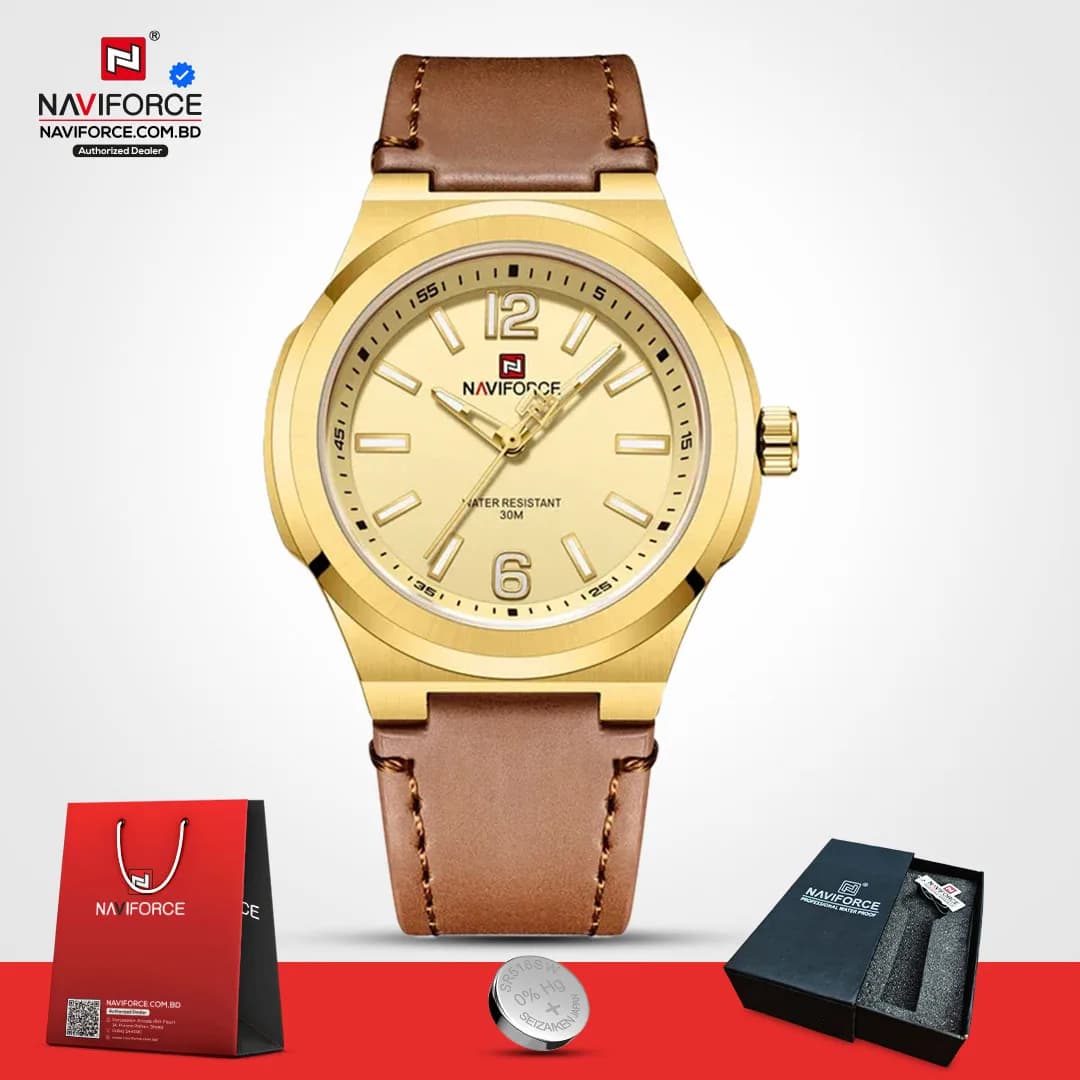 Naviforce-9233-–-Gold-Brown