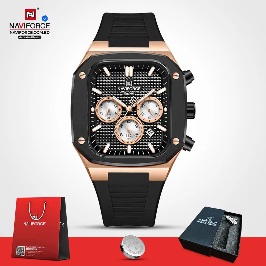Naviforce-8037-–-Black-Rose-Gold