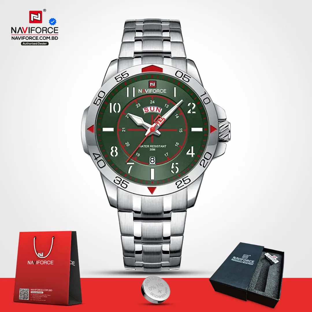 Naviforce-9204-CH-–-Silver-Green