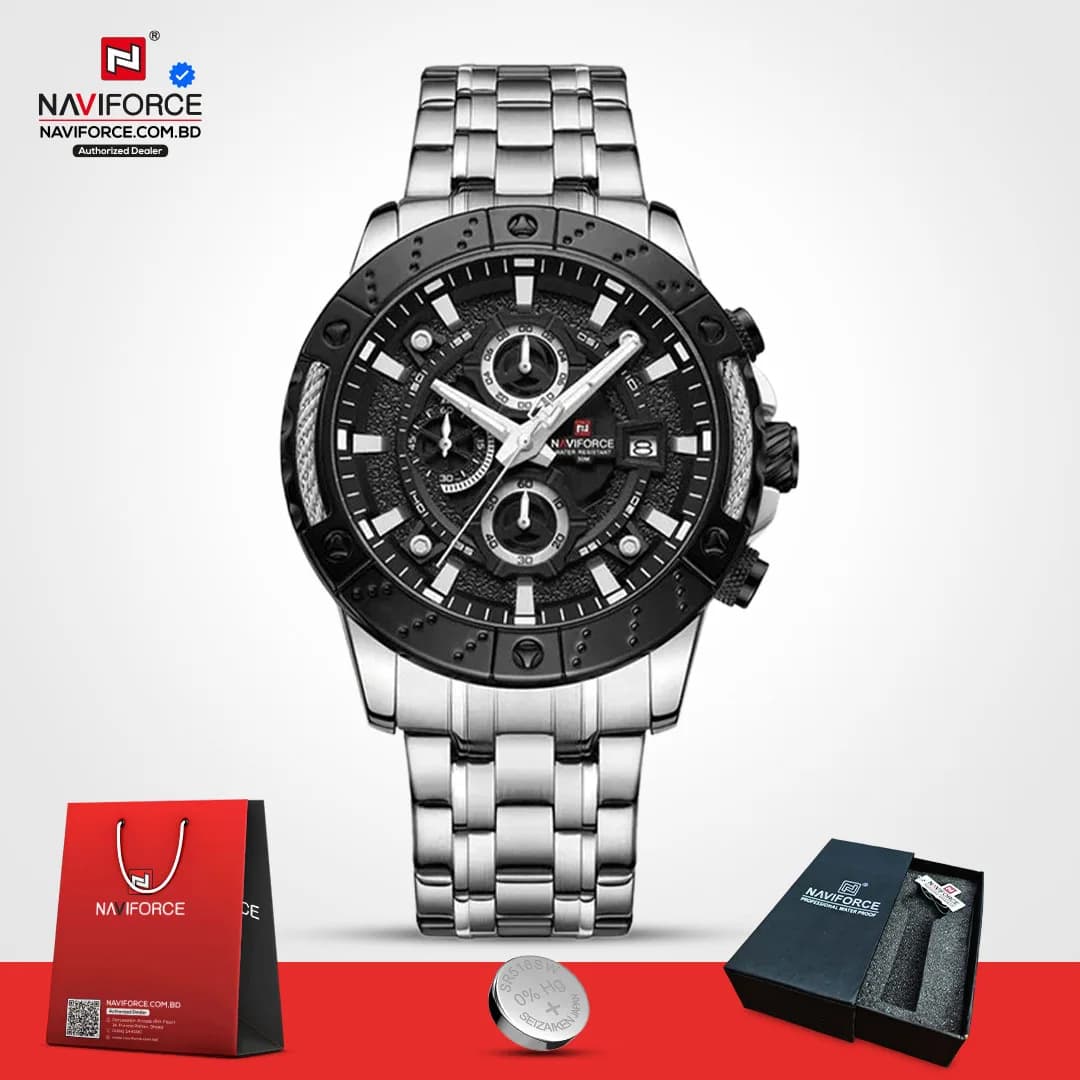 Naviforce-9227-–-Sliver-Black