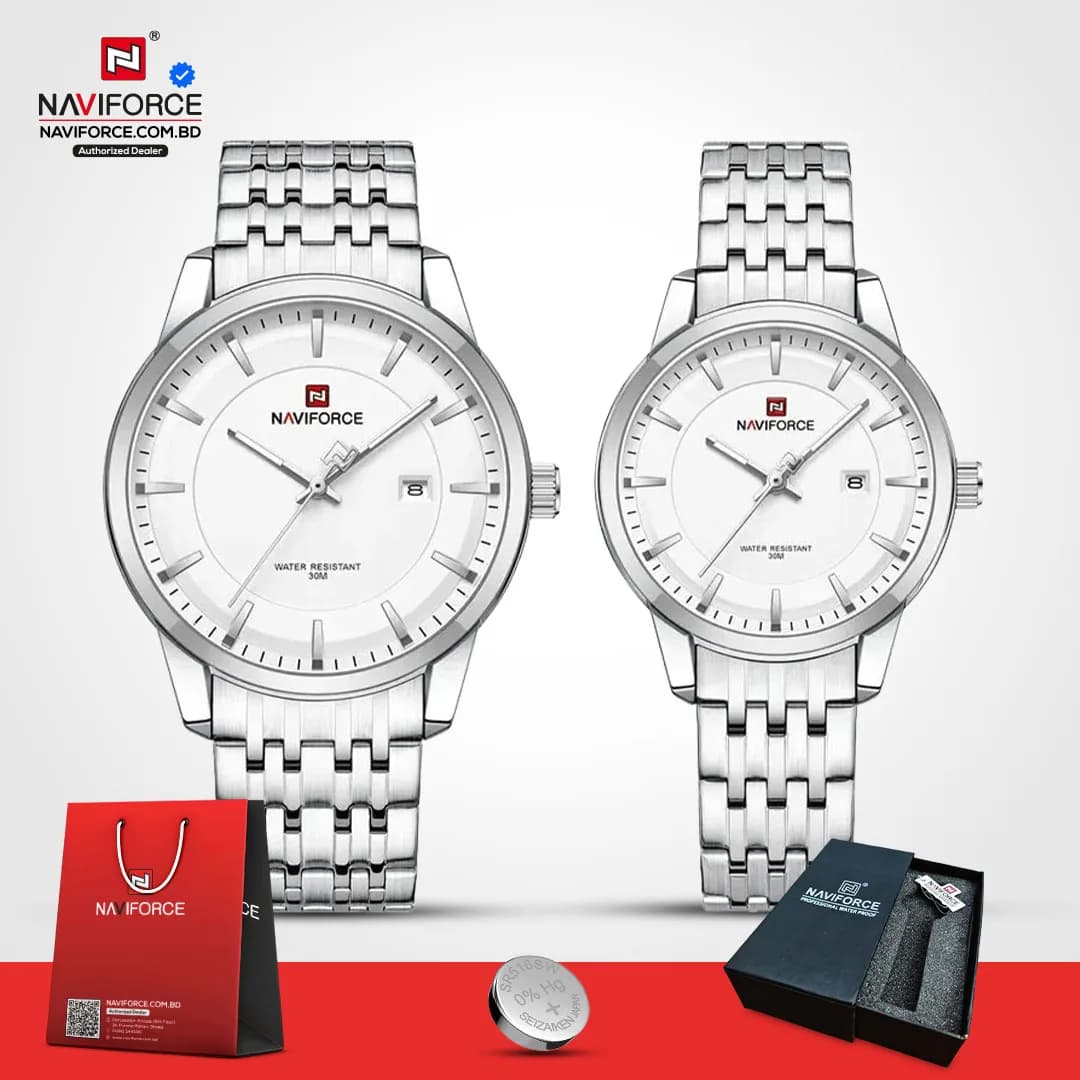 Naviforce-9228-Couple-–-Sliver