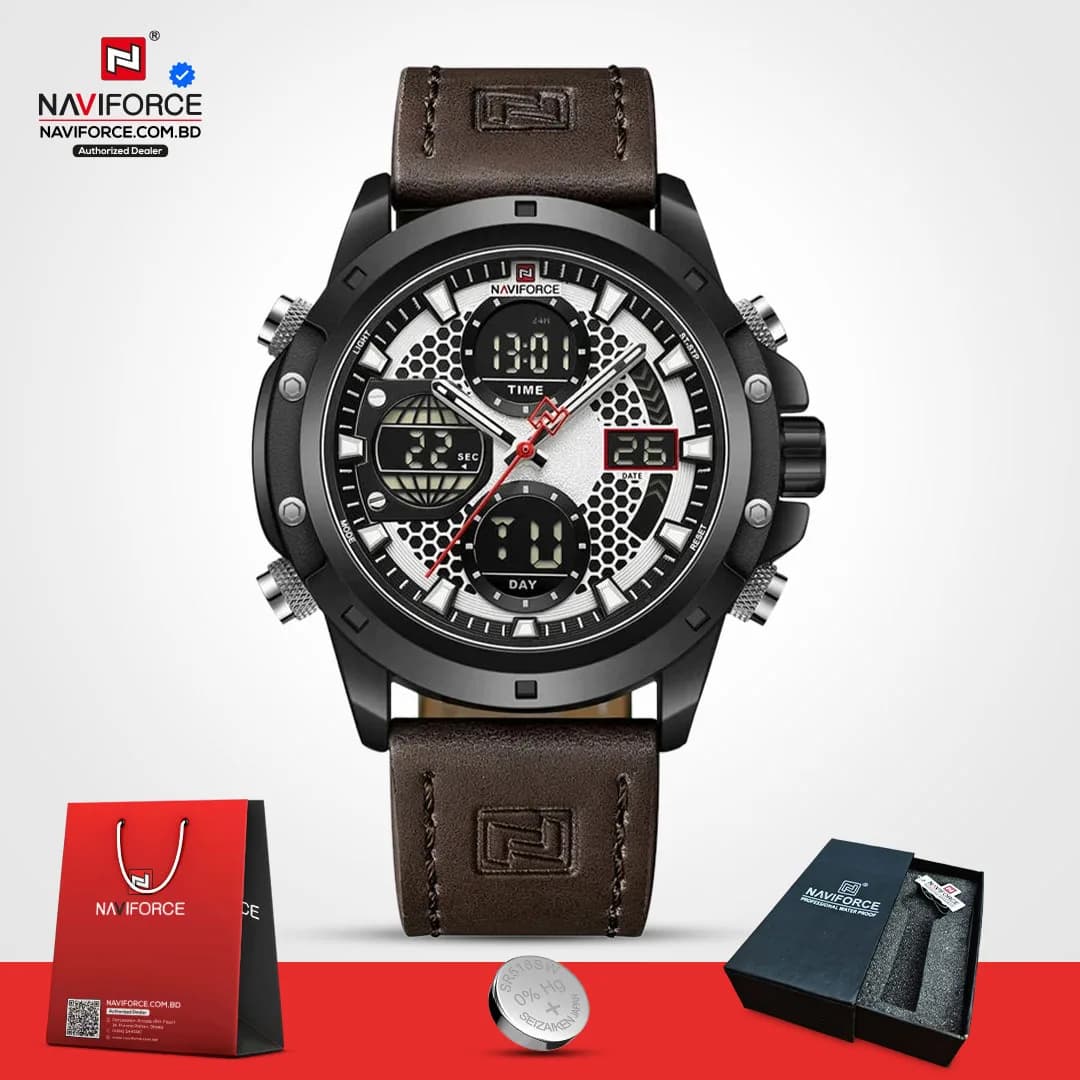 Naviforce-9225-L-–-Brown-White