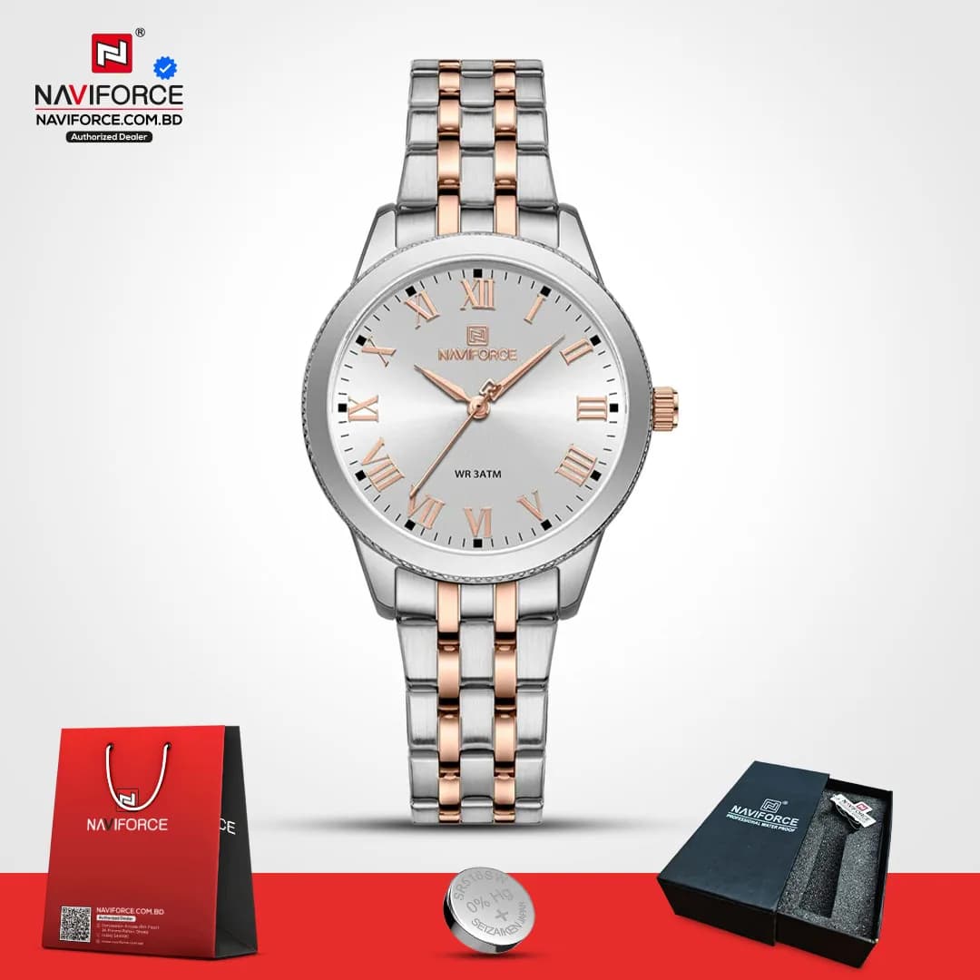 Naviforce-5032-–-Silver-Rose-Gold