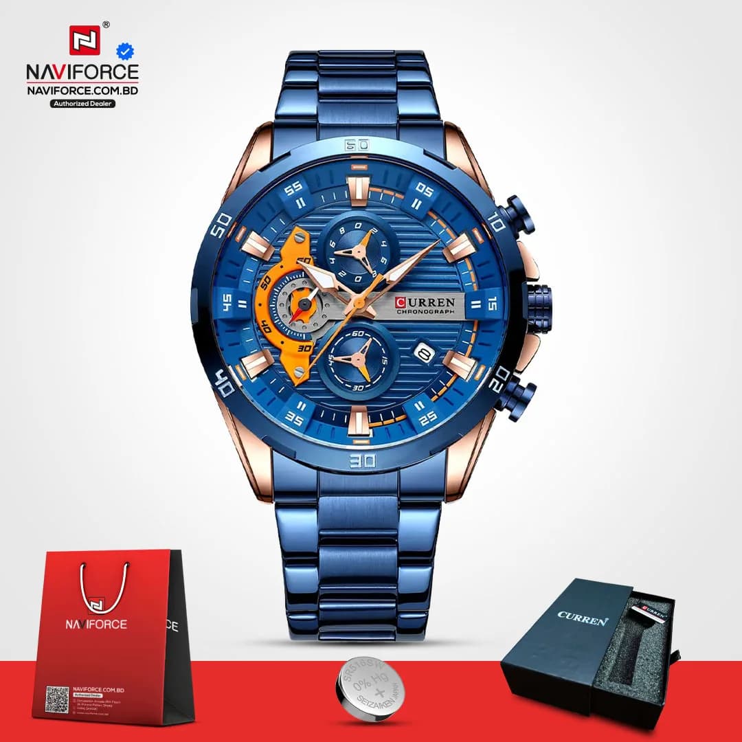 Curren-8402-–-Rose-Gold-Blue