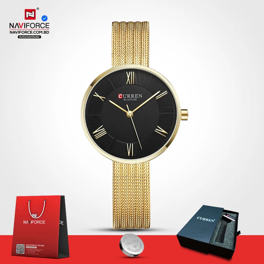 Curren-9020-Women-–-Gold-Black