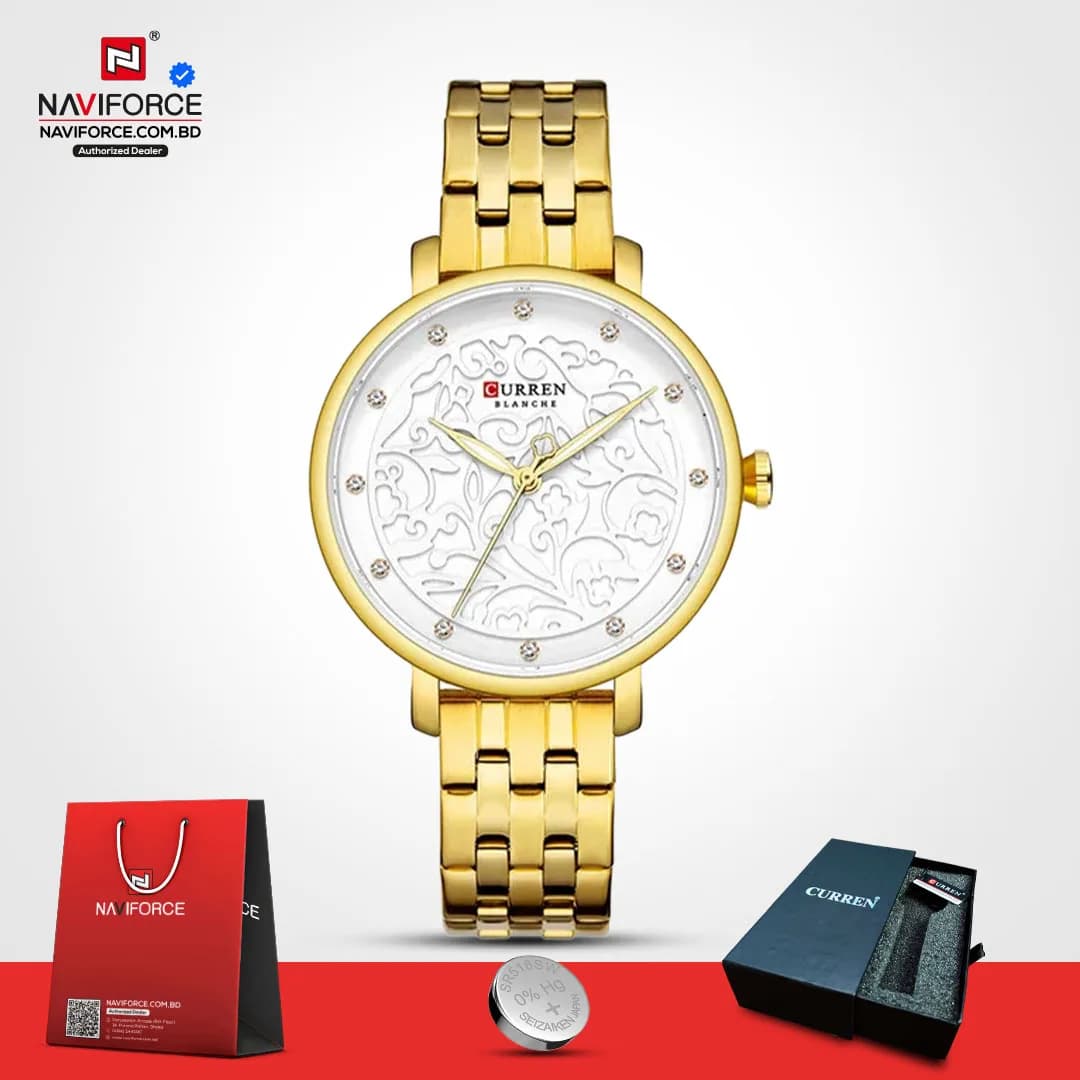 Curren-9046-CH-–-Gold-For-Women