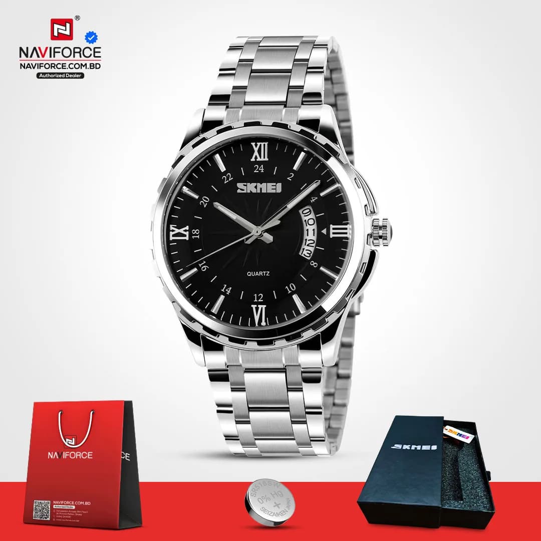 Skmei-9069-–-Silver-Black