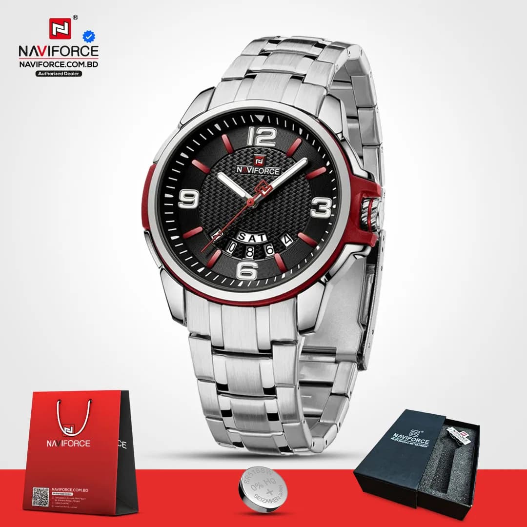 Naviforce-9215-CH-–-Silver-Red
