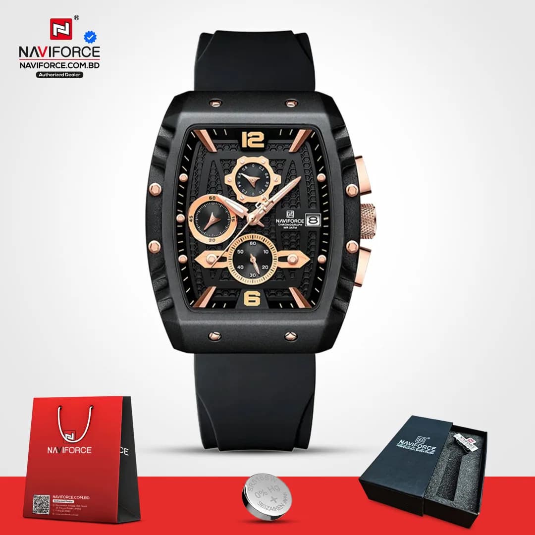 Naviforce-8025-–-RoseGold-Black