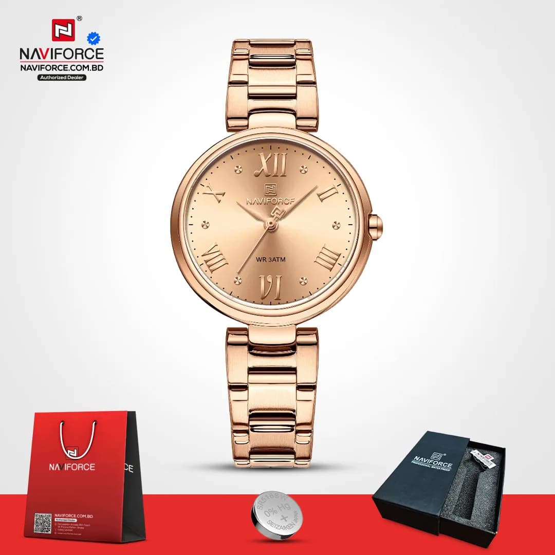 Naviforce-5030-Women-Watch-–-RoseGold