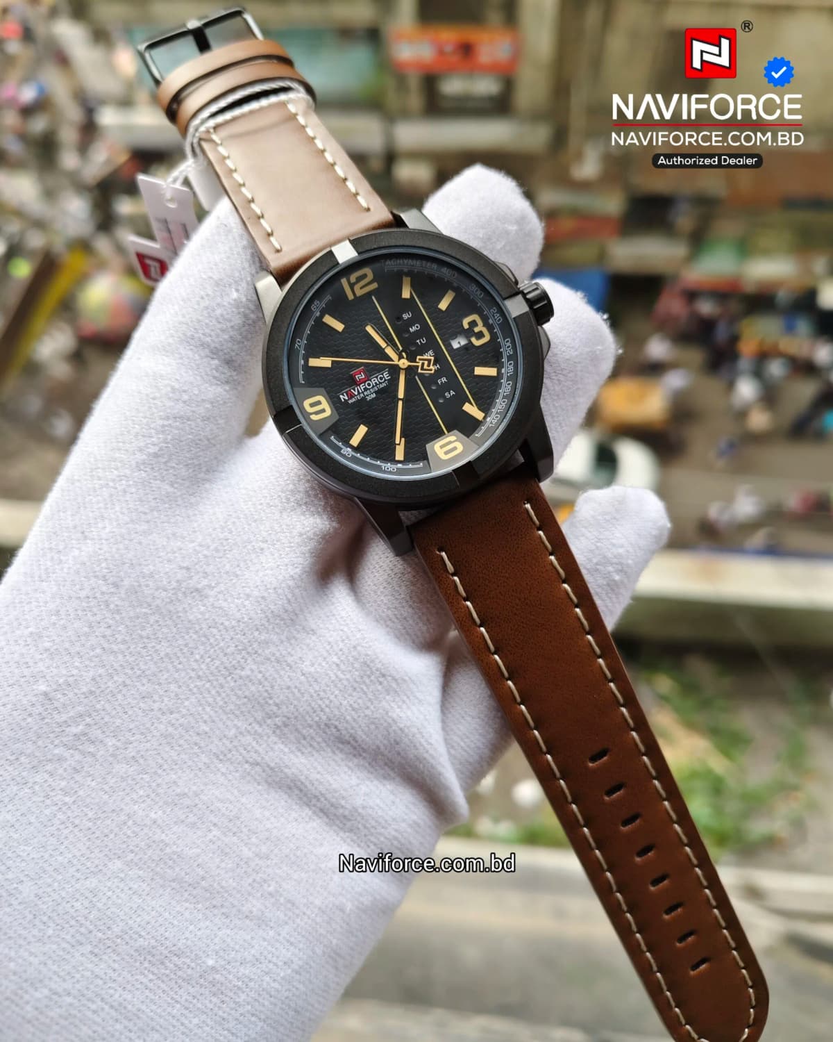 Naviforce 9177 Black Brown