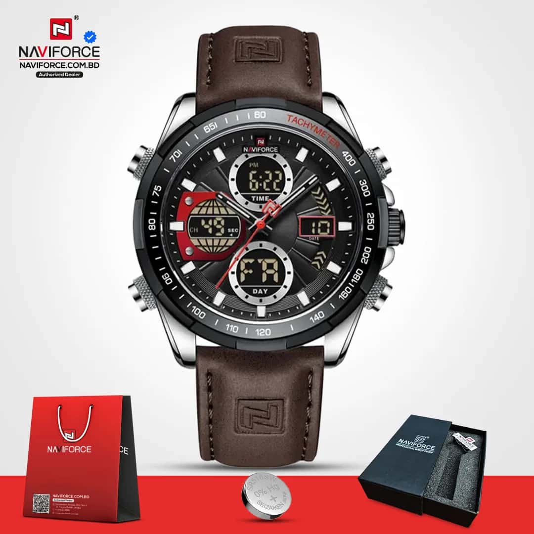 Naviforce-9197-L-–-Black-Coffee