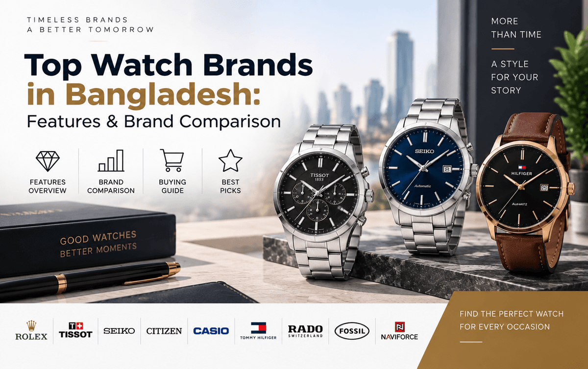 Top Watch Brands in Bangladesh: Features & Brand Comparison