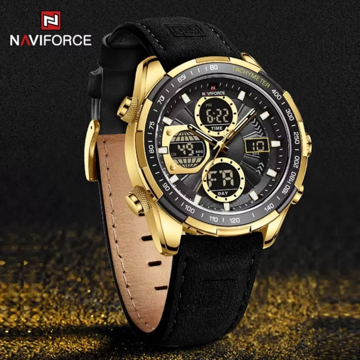 Naviforce 9197 L - Black Gold - Image 1