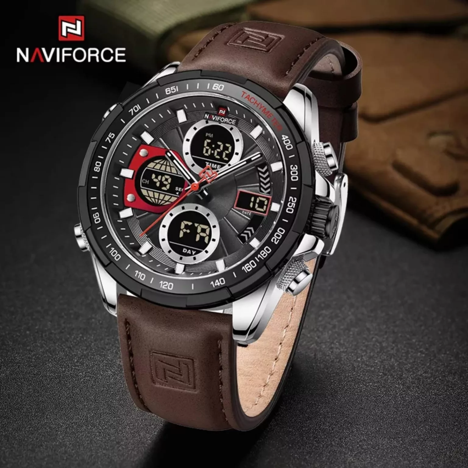 Naviforce 9197 L - Black Coffee - Image 1