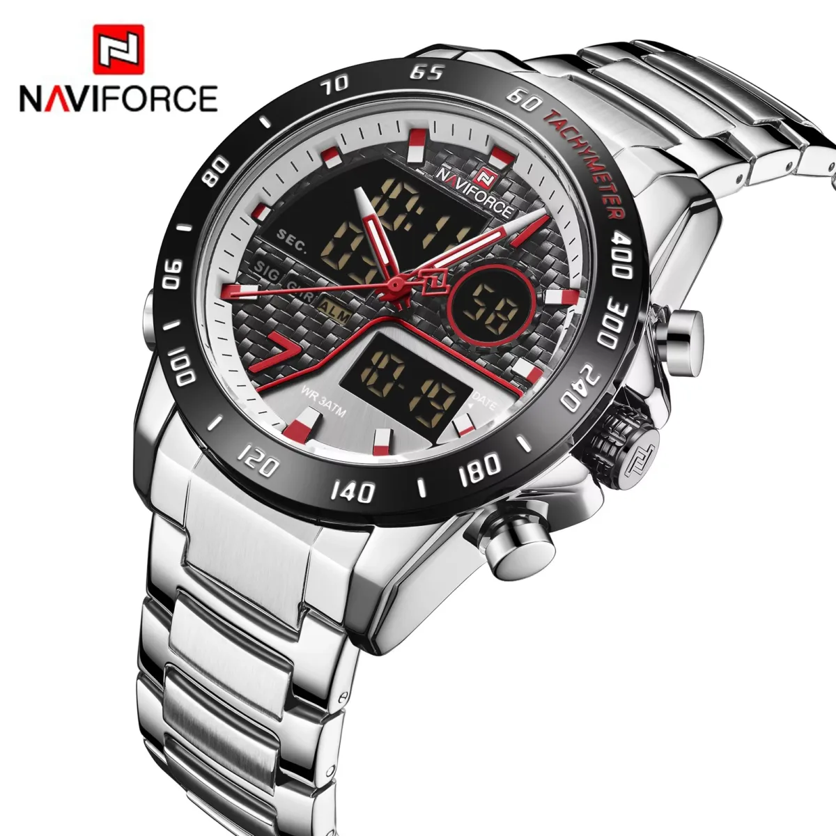 Naviforce 9171 CH - Silver - Image 4