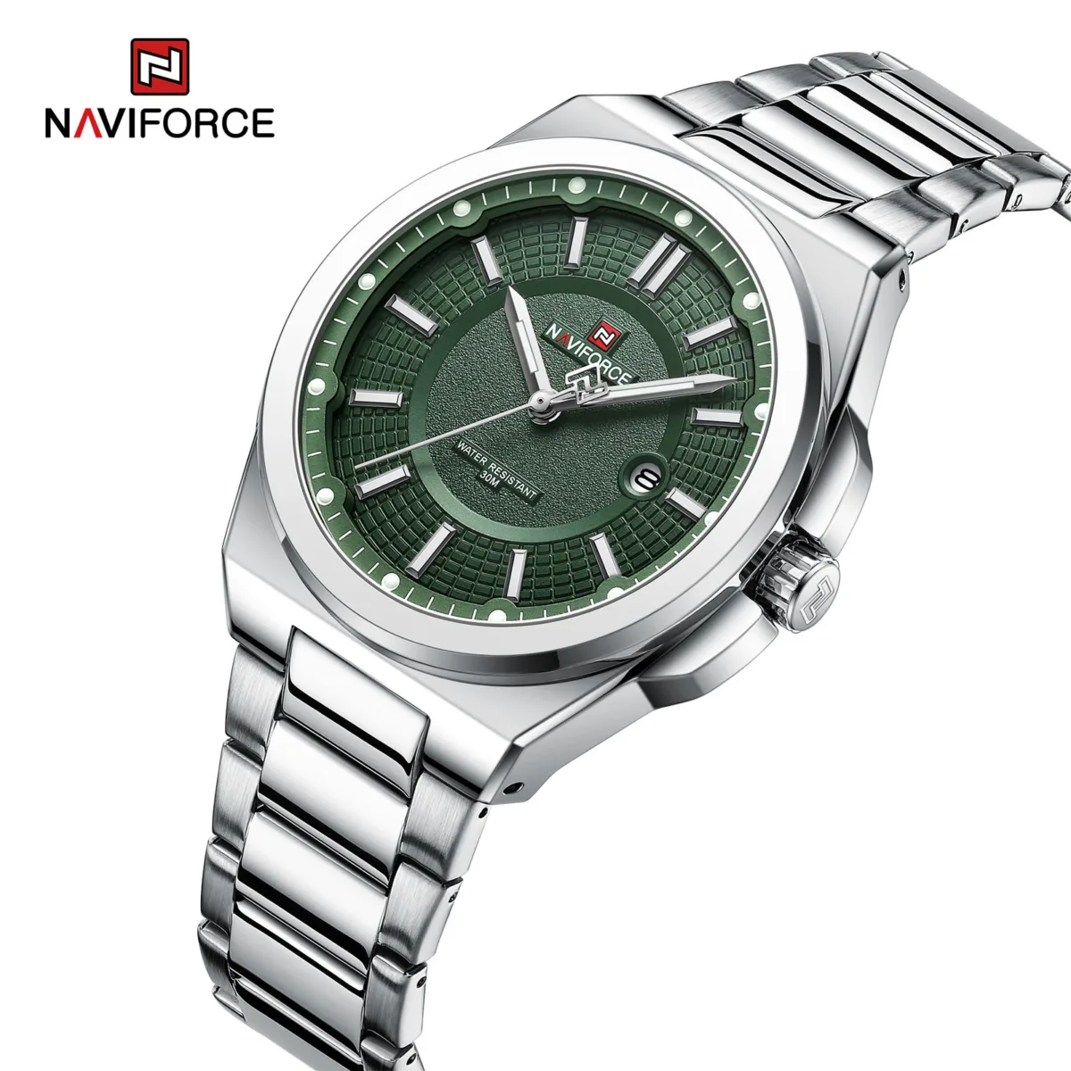 Naviforce 9212 CH - Silver Green - Image 3