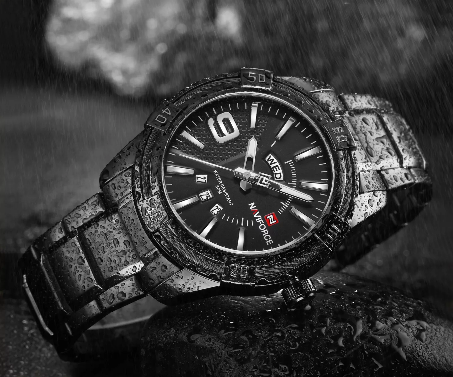 Naviforce 9117 CH - Black - Image 4