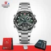 Naviforce 9207 - Silver Green - Image 2