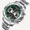 Naviforce 9201 CH - Silver Green - Image 5