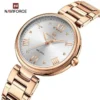 Naviforce 5030 Women Watch - RoseGold White - Image 4