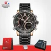 Naviforce 9182 CH - Black RoseGold - Image 2