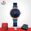 Curren 9081 CH - Blue Rose Gold For Women - Image 2