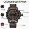 Curren 8314 - Black-Brown - Image 3