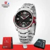 Naviforce 9215 CH - Silver Red