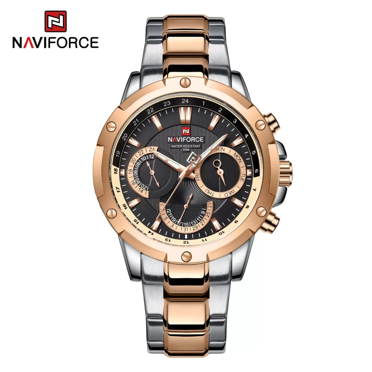Naviforce 9196 CH - RoseBlack - Image 1