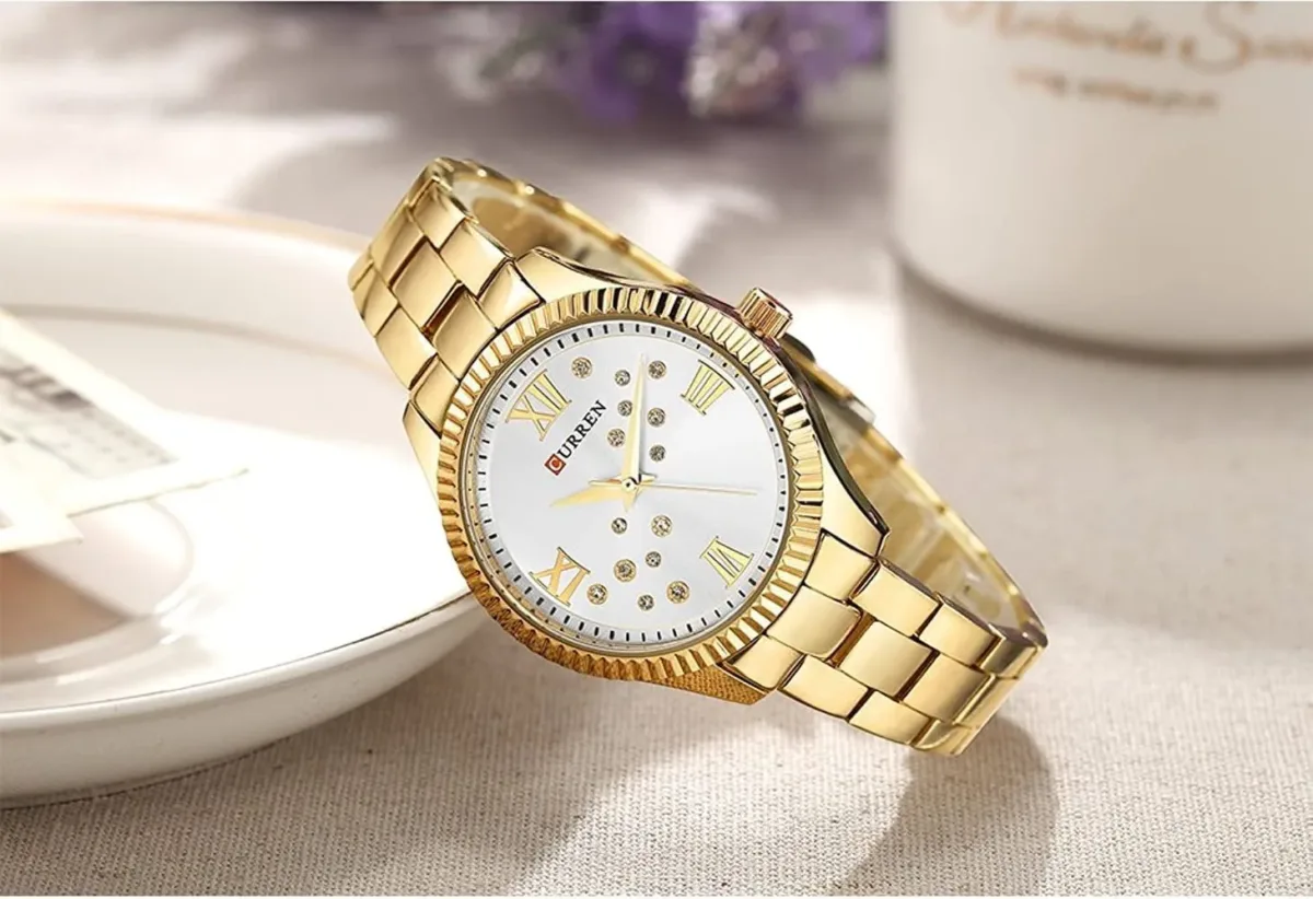 Curren 9009 Women - Gold White - Image 1