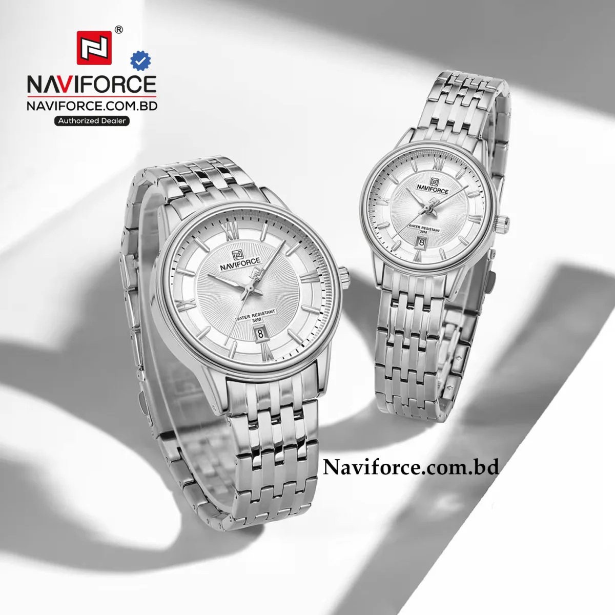 Naviforce 8040 Couple - Silver - Image 2